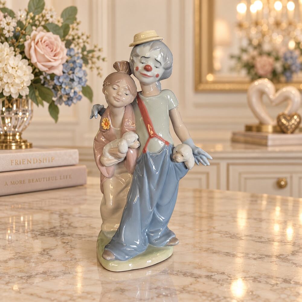 Lladro Pals Forever #7686 Porcelain Figurine Retired Society Edition Made Spain